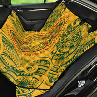 Africa Dashiki Back Car Seat Cover African Tribal Art Mixed Polynesian Tattoo Gold Color Unique LT9 - Wonder Print Shop