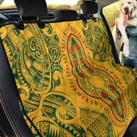 Africa Dashiki Back Car Seat Cover African Tribal Art Mixed Polynesian Tattoo Gold Color Unique LT9 - Wonder Print Shop