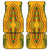 Africa Dashiki Car Mats African Tribal Art Mixed Polynesian Tattoo Gold Color Unique LT9 - Wonder Print Shop