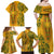 Africa Dashiki Family Matching Off Shoulder Maxi Dress and Hawaiian Shirt African Tribal Art Mixed Polynesian Tattoo Gold Color Unique LT9 - Wonder Print Shop