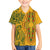 Africa Dashiki Family Matching Summer Maxi Dress and Hawaiian Shirt African Tribal Art Mixed Polynesian Tattoo Gold Color Unique - Wonder Print Shop