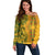Africa Dashiki Off Shoulder Sweater African Tribal Art Mixed Polynesian Tattoo Gold Color Unique - Wonder Print Shop