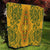 Africa Dashiki Quilt African Tribal Art Mixed Polynesian Tattoo Gold Color Unique - Wonder Print Shop