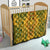Africa Dashiki Quilt African Tribal Art Mixed Polynesian Tattoo Gold Color Unique - Wonder Print Shop