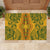 Africa Dashiki Rubber Doormat African Tribal Art Mixed Polynesian Tattoo Gold Color Unique - Wonder Print Shop