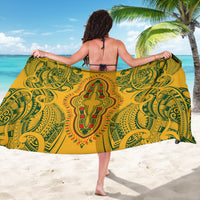 Africa Dashiki Sarong African Tribal Art Mixed Polynesian Tattoo Gold Color Unique - Wonder Print Shop