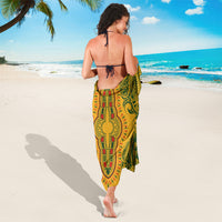 Africa Dashiki Sarong African Tribal Art Mixed Polynesian Tattoo Gold Color Unique - Wonder Print Shop