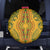 Africa Dashiki Spare Tire Cover African Tribal Art Mixed Polynesian Tattoo Gold Color Unique - Wonder Print Shop