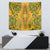 Africa Dashiki Tapestry African Tribal Art Mixed Polynesian Tattoo Gold Color Unique - Wonder Print Shop