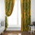 Africa Dashiki Window Curtain African Tribal Art Mixed Polynesian Tattoo Gold Color Unique - Wonder Print Shop