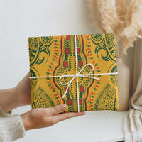 Dashiki and Polynesian Pattern Wrapping Paper Africa Pacific Culture Gold Version - Wonder Print Shop