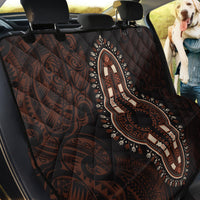 Africa Dashiki Back Car Seat Cover African Tribal Art Mixed Polynesian Tattoo Red Color Unique LT9 - Wonder Print Shop