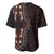 Africa Dashiki Baseball Jersey African Tribal Art Mixed Polynesian Tattoo Red Color Unique LT9 - Wonder Print Shop