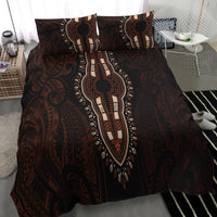 Africa Dashiki Bedding Set African Tribal Art Mixed Polynesian Tattoo Red Color Unique LT9 - Wonder Print Shop