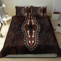 Africa Dashiki Bedding Set African Tribal Art Mixed Polynesian Tattoo Red Color Unique LT9 - Wonder Print Shop