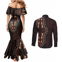 africa-dashiki-couples-matching-mermaid-dress-and-long-sleeve-button-shirts-african-tribal-art-mixed-polynesian-tattoo-red-color-unique