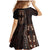 Africa Dashiki Family Matching Mermaid Dress and Hawaiian Shirt African Tribal Art Mixed Polynesian Tattoo Red Color Unique LT9 - Wonder Print Shop
