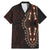 Africa Dashiki Family Matching Mermaid Dress and Hawaiian Shirt African Tribal Art Mixed Polynesian Tattoo Red Color Unique LT9 - Wonder Print Shop