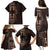 Africa Dashiki Family Matching Puletasi Dress and Hawaiian Shirt African Tribal Art Mixed Polynesian Tattoo Red Color Unique - Wonder Print Shop