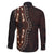 Africa Dashiki Family Matching Puletasi Dress and Hawaiian Shirt African Tribal Art Mixed Polynesian Tattoo Red Color Unique - Wonder Print Shop