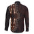 Africa Dashiki Family Matching Short Sleeve Bodycon Dress and Hawaiian Shirt African Tribal Art Mixed Polynesian Tattoo Red Color Unique - Wonder Print Shop