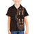 Africa Dashiki Family Matching Short Sleeve Bodycon Dress and Hawaiian Shirt African Tribal Art Mixed Polynesian Tattoo Red Color Unique - Wonder Print Shop