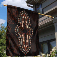 Africa Dashiki Garden Flag African Tribal Art Mixed Polynesian Tattoo Red Color Unique - Wonder Print Shop