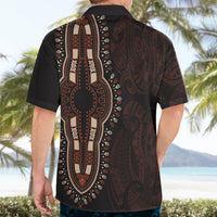 Africa Dashiki Hawaiian Shirt African Tribal Art Mixed Polynesian Tattoo Red Color Unique - Wonder Print Shop