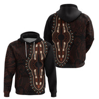 Africa Dashiki Hoodie African Tribal Art Mixed Polynesian Tattoo Red Color Unique - Wonder Print Shop