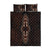 Africa Dashiki Quilt Bed Set African Tribal Art Mixed Polynesian Tattoo Red Color Unique - Wonder Print Shop