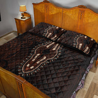 Africa Dashiki Quilt Bed Set African Tribal Art Mixed Polynesian Tattoo Red Color Unique - Wonder Print Shop