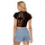 Africa Dashiki Raglan Cropped T Shirt African Tribal Art Mixed Polynesian Tattoo Red Color Unique - Wonder Print Shop