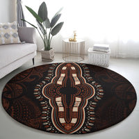 africa-dashiki-round-carpet-african-tribal-art-mixed-polynesian-tattoo-red-color-unique