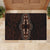 Africa Dashiki Rubber Doormat African Tribal Art Mixed Polynesian Tattoo Red Color Unique - Wonder Print Shop