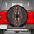 Africa Dashiki Spare Tire Cover African Tribal Art Mixed Polynesian Tattoo Red Color Unique - Wonder Print Shop