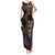 Africa Dashiki Tank Maxi Dress African Tribal Art Mixed Polynesian Tattoo Red Color Unique - Wonder Print Shop