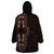 Africa Dashiki Wearable Blanket Hoodie African Tribal Art Mixed Polynesian Tattoo Red Color Unique - Wonder Print Shop