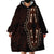Africa Dashiki Wearable Blanket Hoodie African Tribal Art Mixed Polynesian Tattoo Red Color Unique - Wonder Print Shop