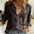 Africa Dashiki Women Casual Shirt African Tribal Art Mixed Polynesian Tattoo Red Color Unique - Wonder Print Shop