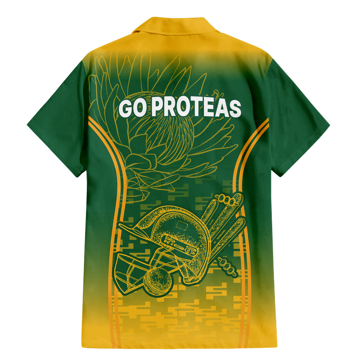 South Africa Cricket Family Matching Mermaid Dress and Hawaiian Shirt Go Proteas World Cup Version 2023 Sproty LT9 - Wonder Print Shop