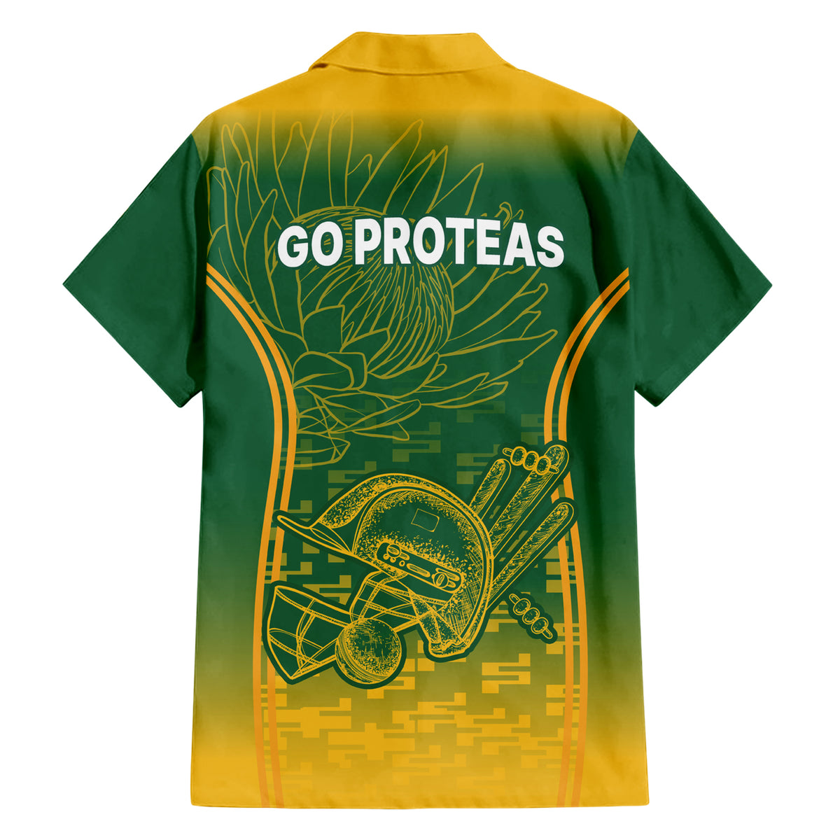 South Africa Cricket Hawaiian Shirt Go Proteas World Cup Version 2023 Sproty - Wonder Print Shop