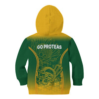 South Africa Cricket Kid Hoodie Go Proteas World Cup Version 2023 Sproty - Wonder Print Shop