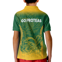 South Africa Cricket Kid Polo Shirt Go Proteas World Cup Version 2023 Sproty - Wonder Print Shop