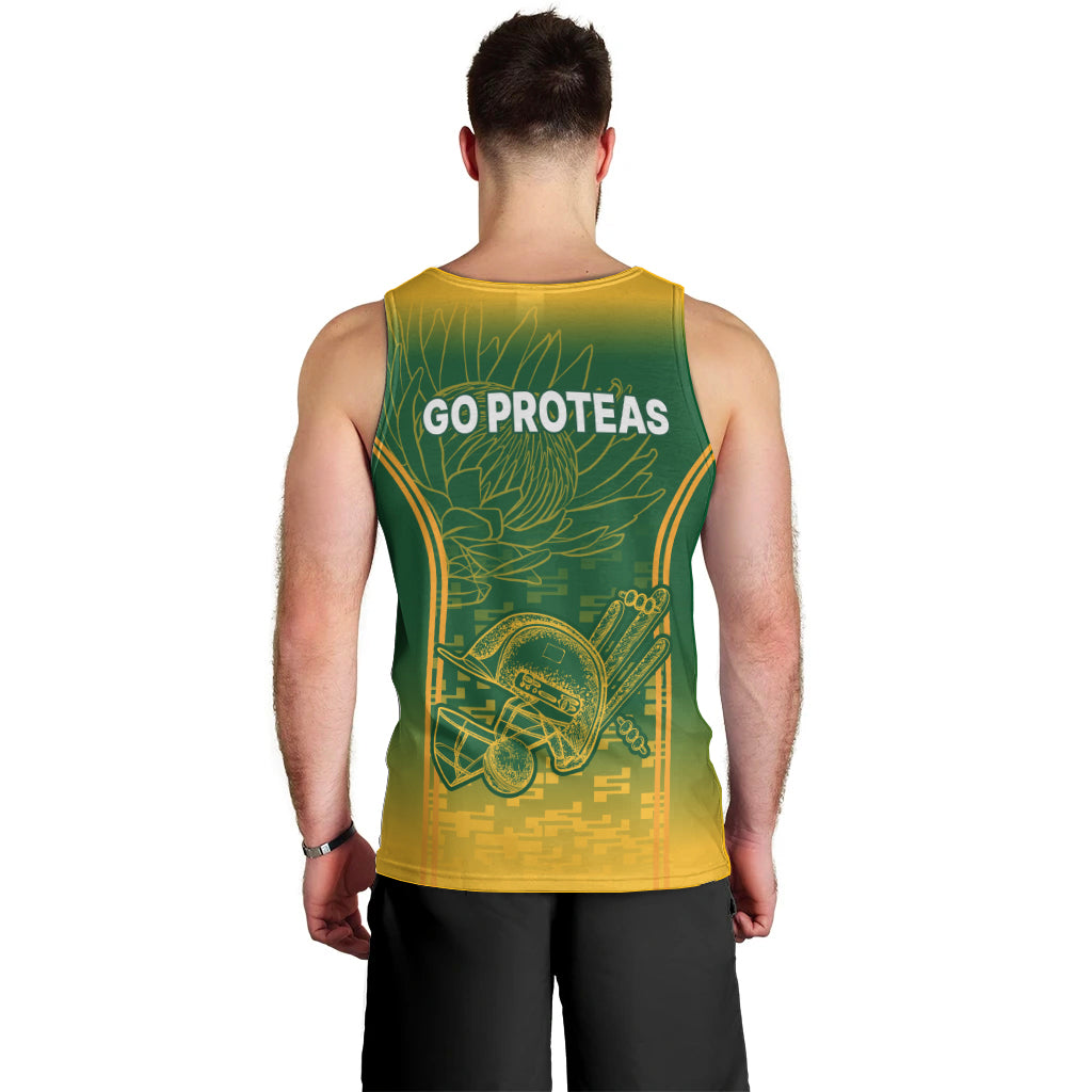South Africa Cricket Men Tank Top Go Proteas World Cup Version 2023 Sproty - Wonder Print Shop