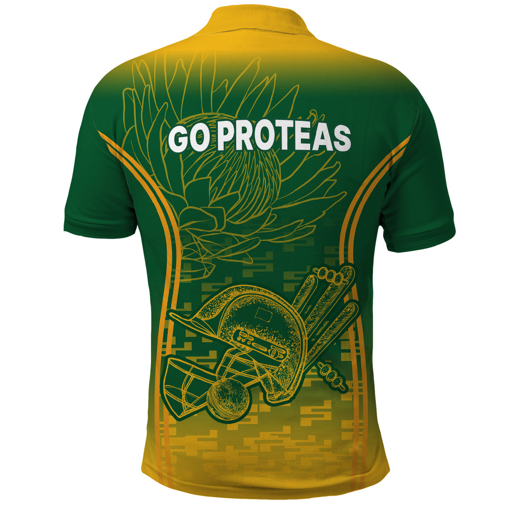 South Africa Cricket Polo Shirt Go Proteas World Cup Version 2023 Sproty - Wonder Print Shop