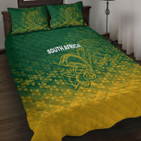 South Africa Cricket Quilt Bed Set Go Proteas World Cup Version 2023 Sproty - Wonder Print Shop