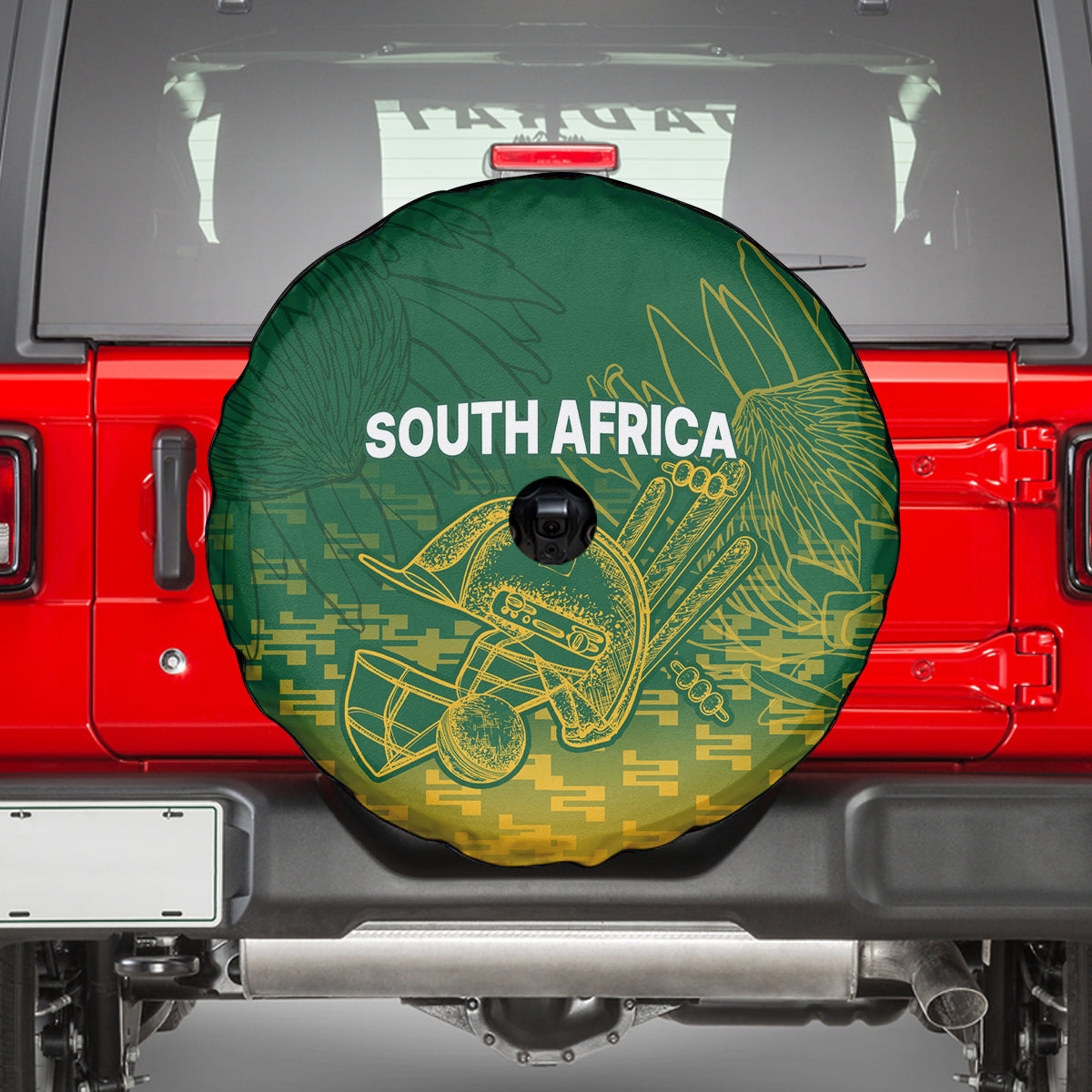South Africa Cricket Spare Tire Cover Go Proteas World Cup Version 2023 Sproty - Wonder Print Shop