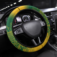 South Africa Cricket Steering Wheel Cover Go Proteas World Cup Version 2023 Sproty - Wonder Print Shop