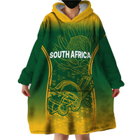 South Africa Cricket Wearable Blanket Hoodie Go Proteas World Cup Version 2023 Sproty - Wonder Print Shop