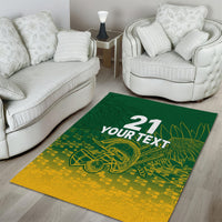 Custom South Africa Cricket Area Rug Go Proteas World Cup Version 2023 Sproty LT9 - Wonder Print Shop